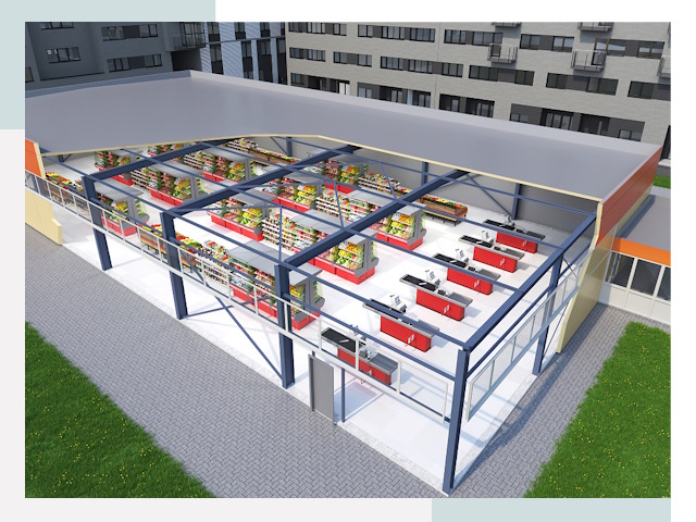 Строительство магазинов в Клин от 615 руб. за м²