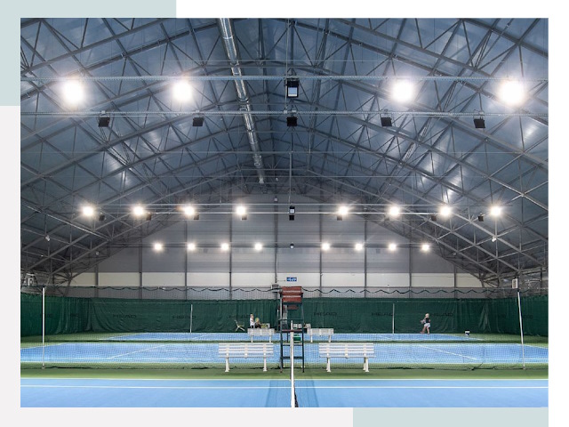 Строительство теннисных кортов в Клин от 615 руб.