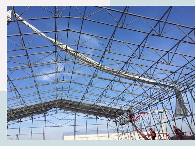 Шатровые ангары от 615 руб. в Клине и Московской области