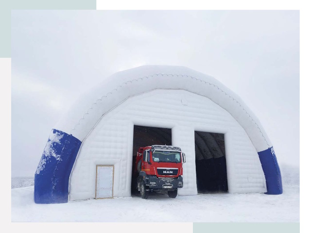 Мобильные ангары в Клине