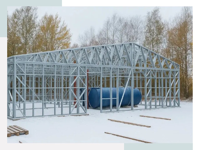 Металлические ангары в Клине