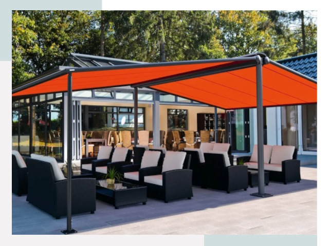 Навесы для кафе и ресторанов в Клине