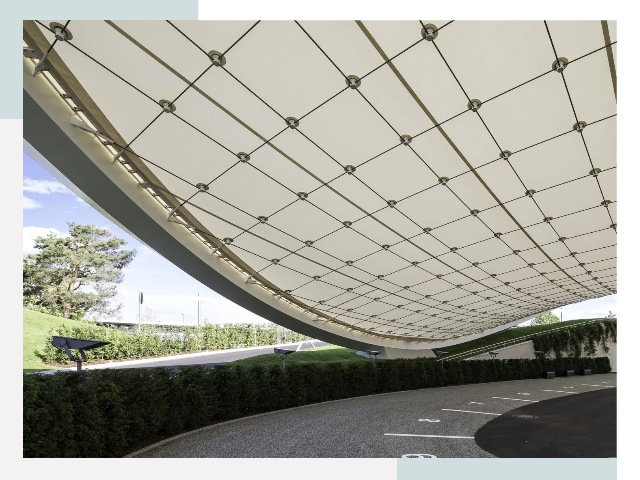 Мембранные конструкции в Клине