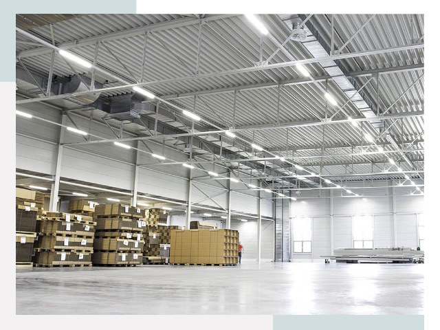 Освещение ангаров в Клине