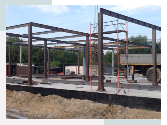 Фундамент для ангаров в Клине