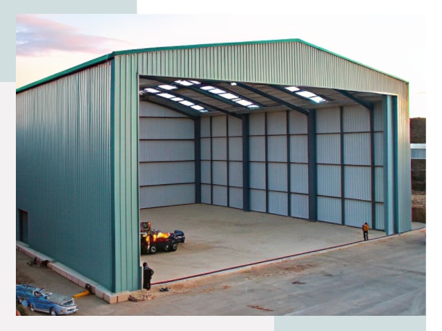 Строительство ангаров в Клине